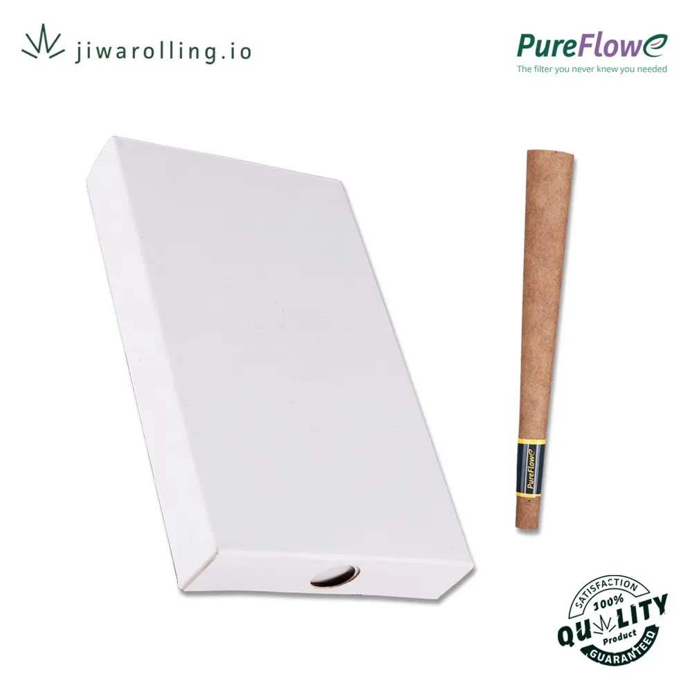 White Label - King Size Tea Leaf Blunt Cones with PureFlowe Filter -  5 Pack
